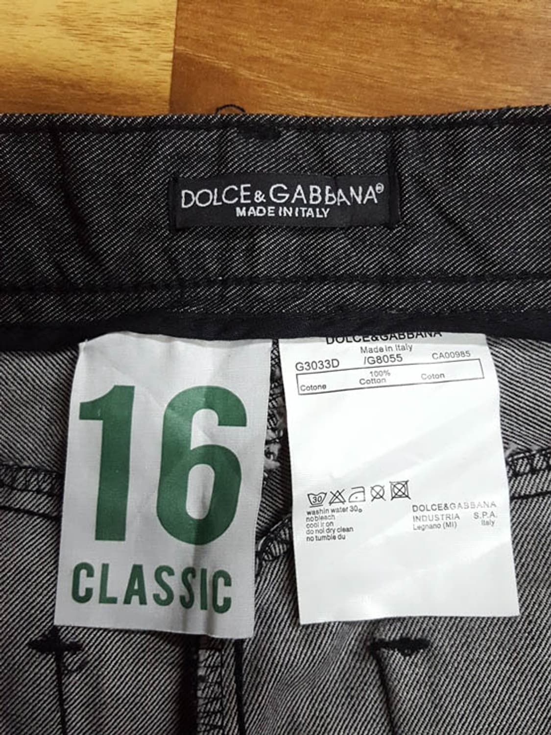 돌체앤가바나 남성 워싱 블랙진 31 상품이미지6