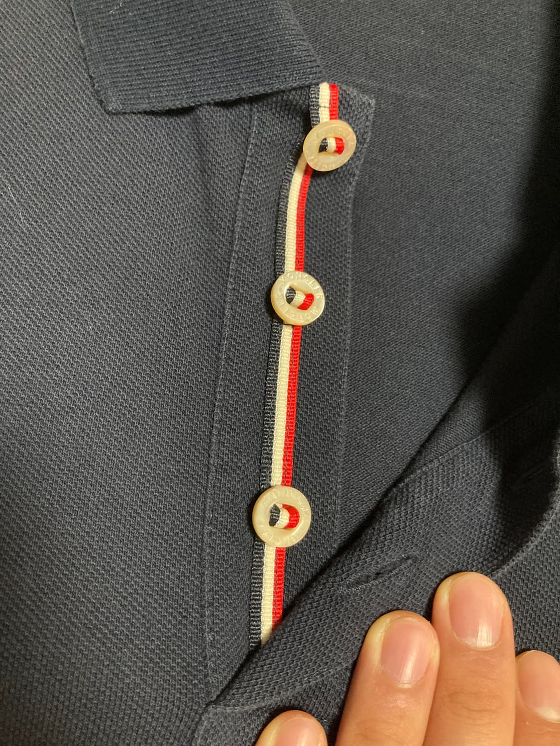 [M size] 몽클레어 카라 반팔티 상품이미지4