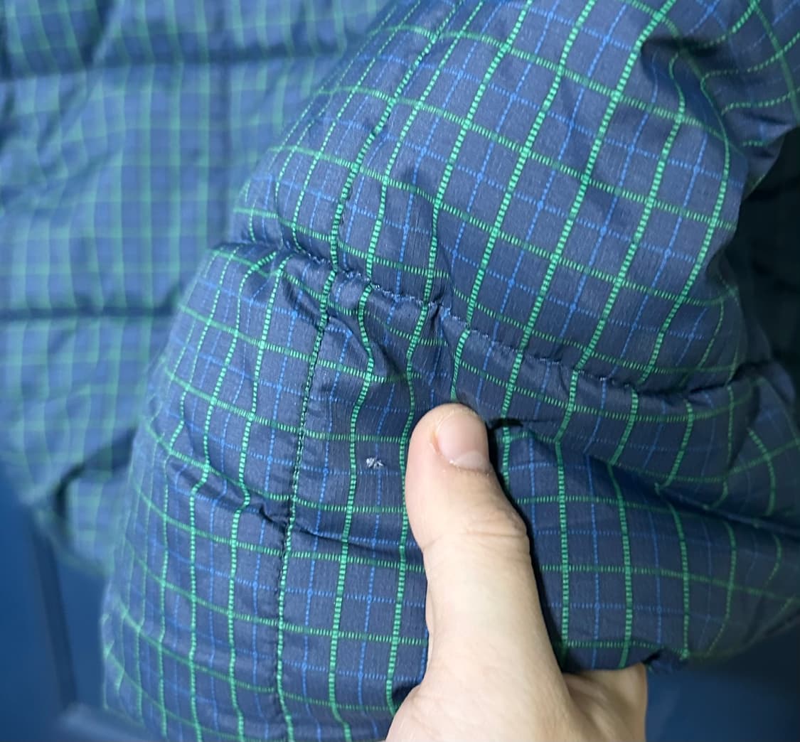 콜럼비아 체크 후드패딩 상품이미지8