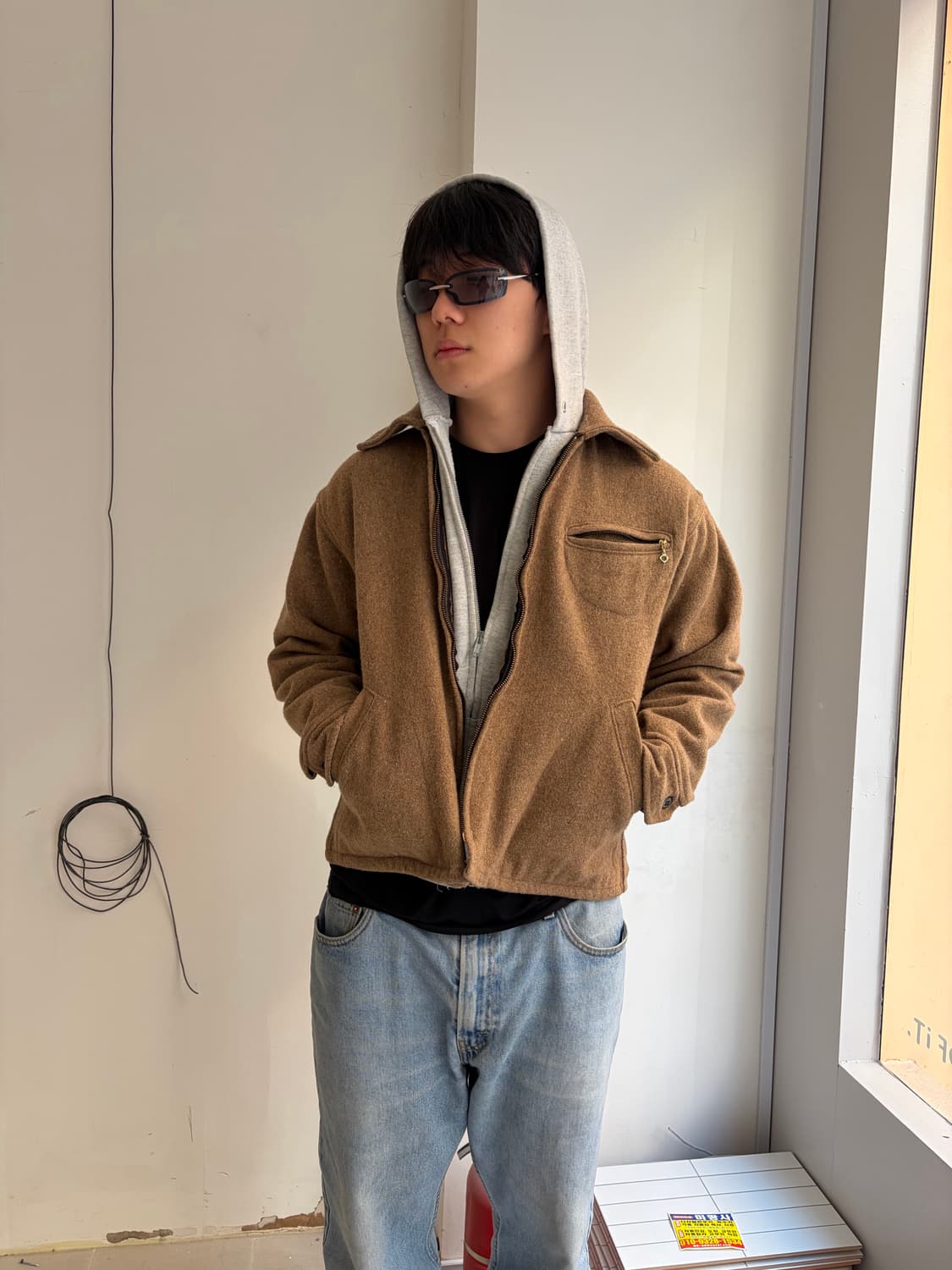 80-90’s Melton out-wear USA wool jacket 상품이미지2