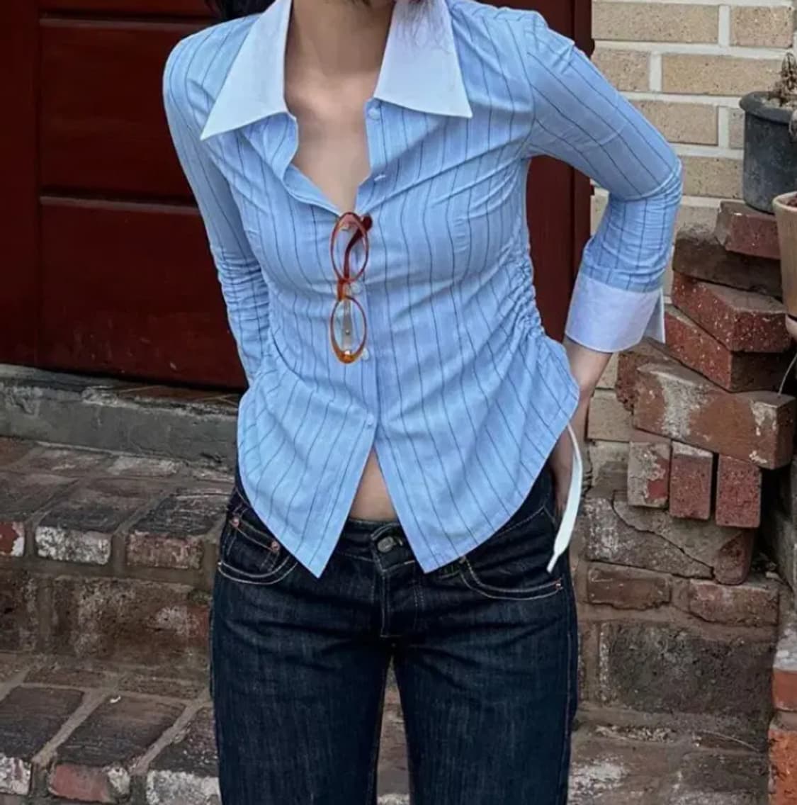 (아일릿윤아) 스컬프터 셔링셔츠 상품이미지2