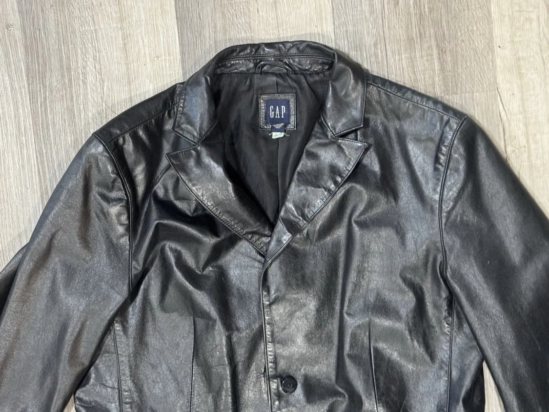 올드 갭 레더 블레이저 상품이미지2