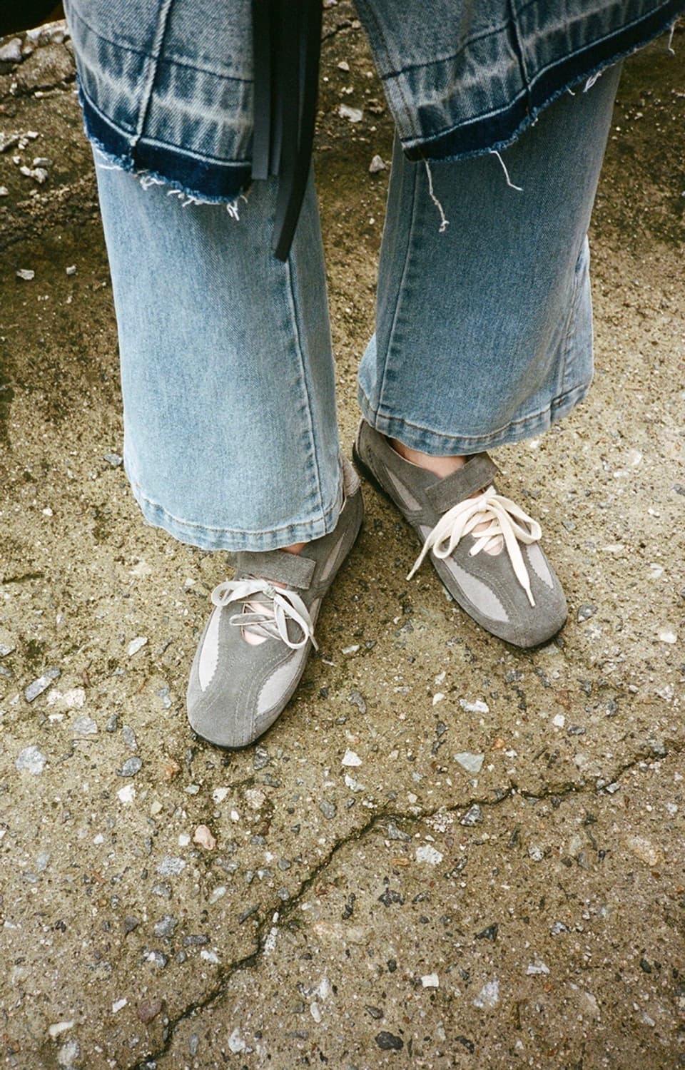 기호 khiho 핑킹 메리제인 스니커즈 그레이 250 상품이미지3