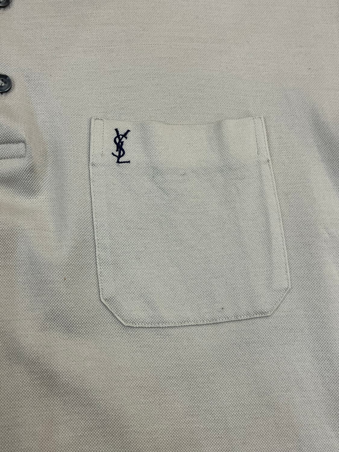 입생로랑 포켓 반팔 카라티 아이보리 100 #csz3608 상품이미지5