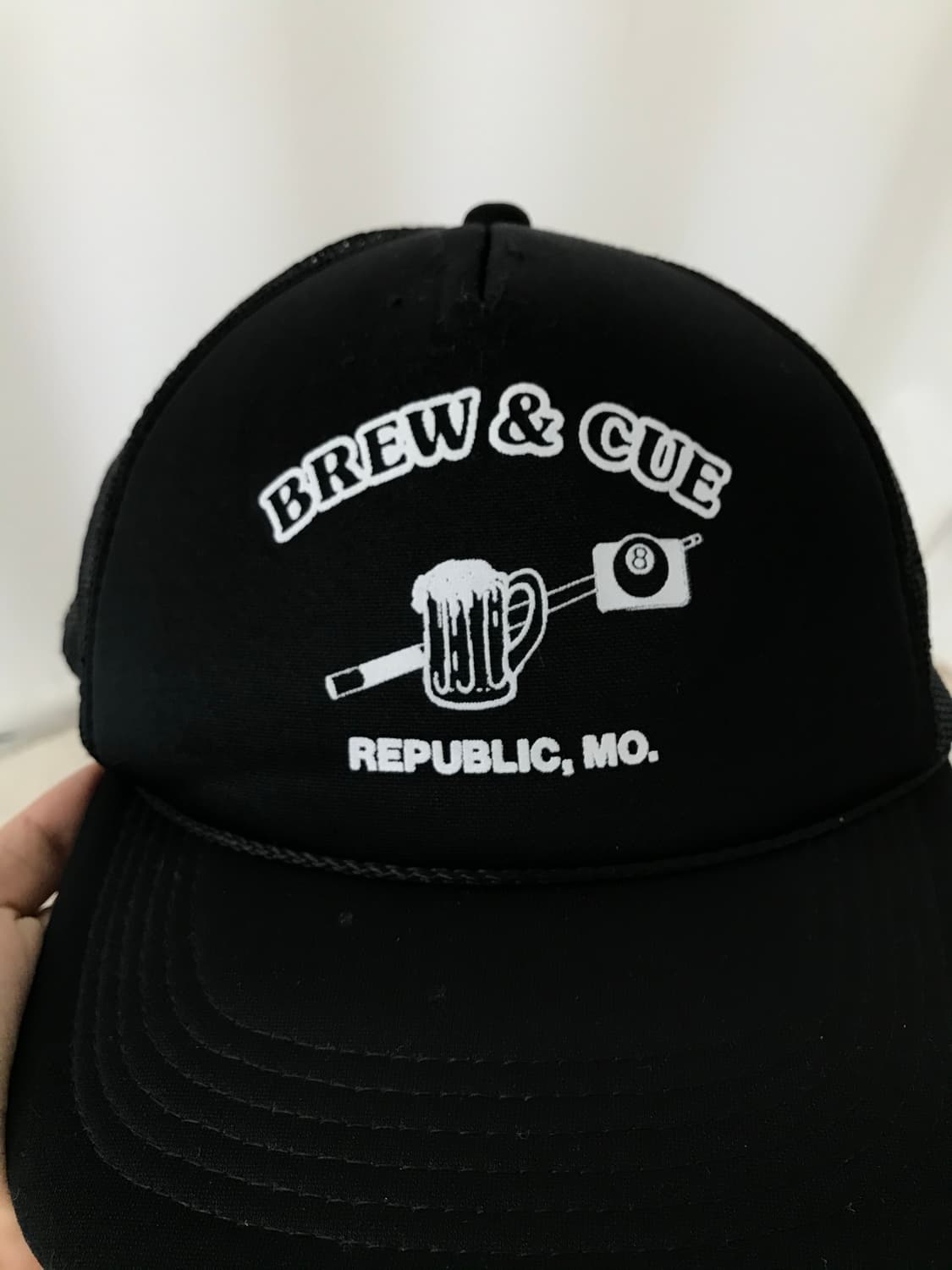  Brew & Cue 블랙 메쉬 트러커 캡모자 스냅백 상품이미지3