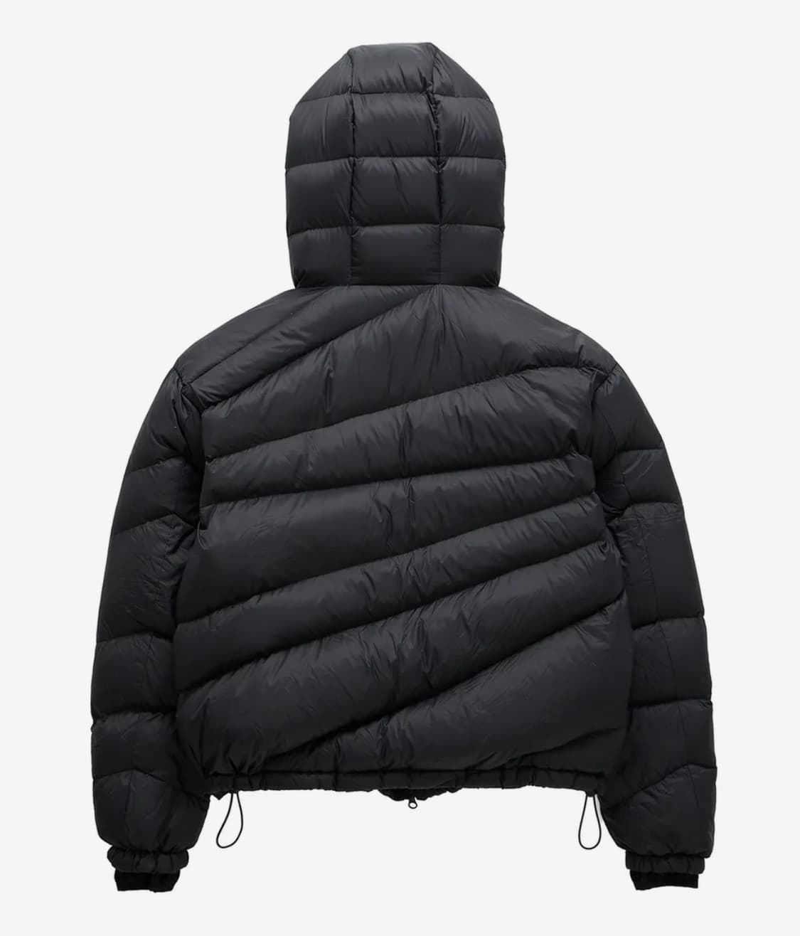 [KOIN SEOUL X MIMTHE] 다이애그널 라이닝 다운 점퍼_블랙 상품이미지2