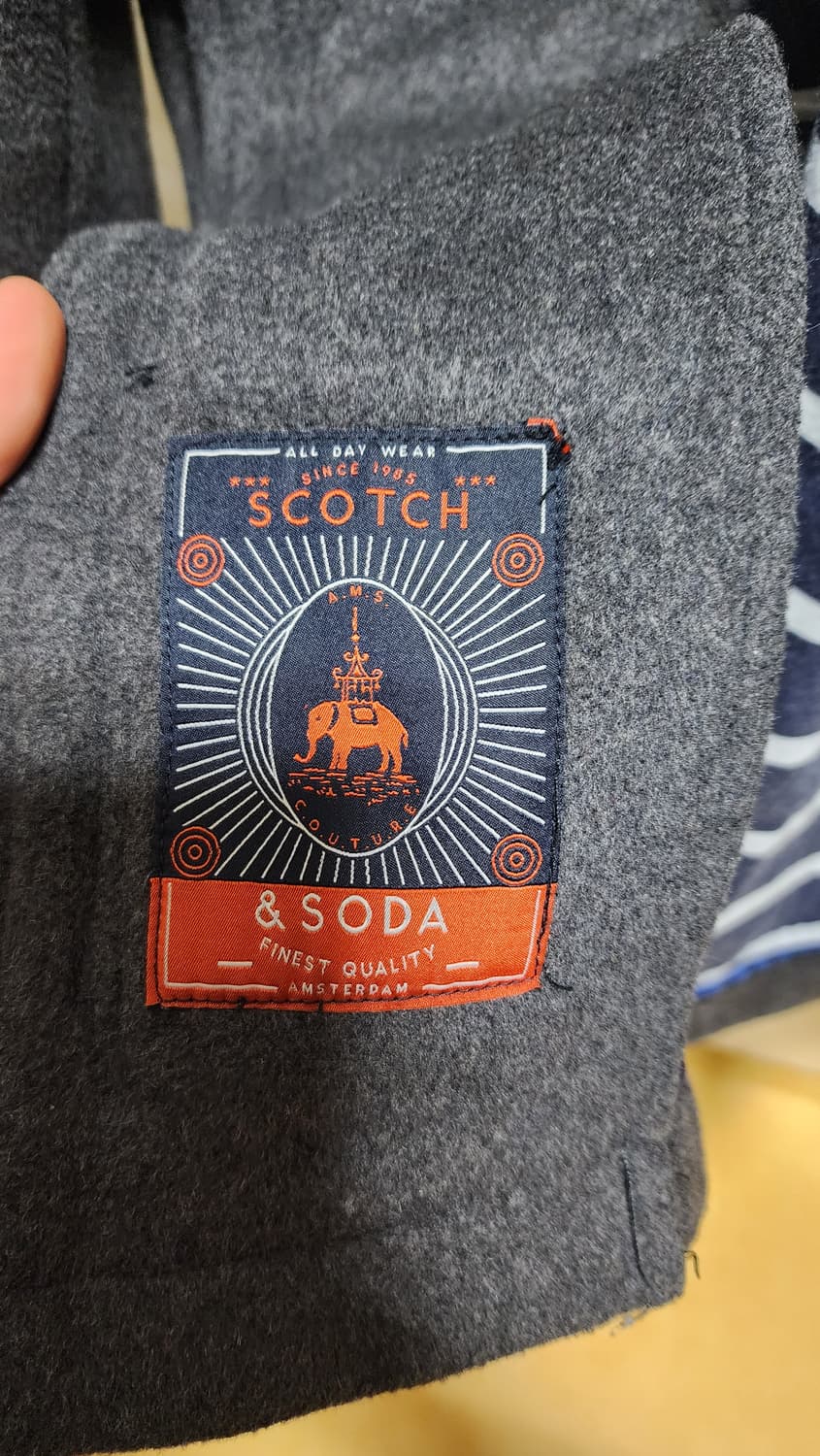 Scotch & Soda 그레이 울혼방 코트 상품이미지7