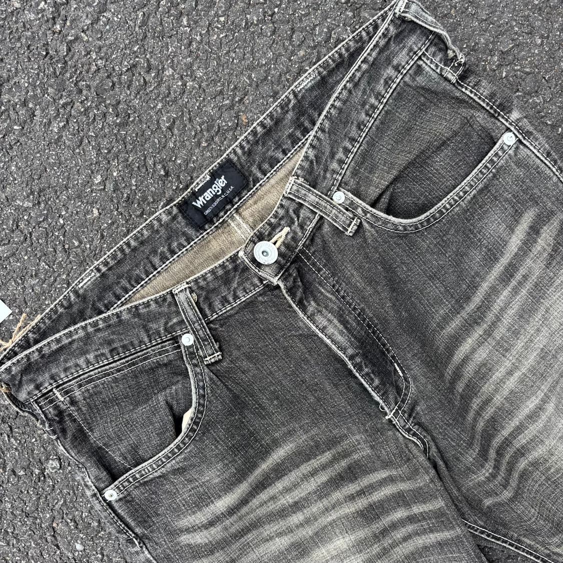 랭글러 부츠컷 데님 팬츠 블랙 상품이미지6