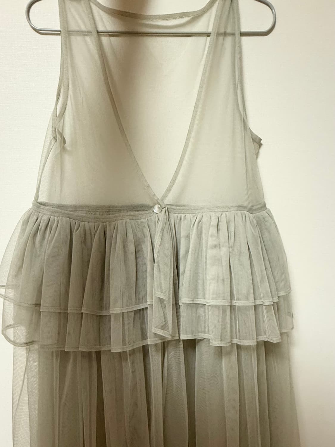 시눈 Tulle Midi Dress (Greyish Green) 상품이미지2