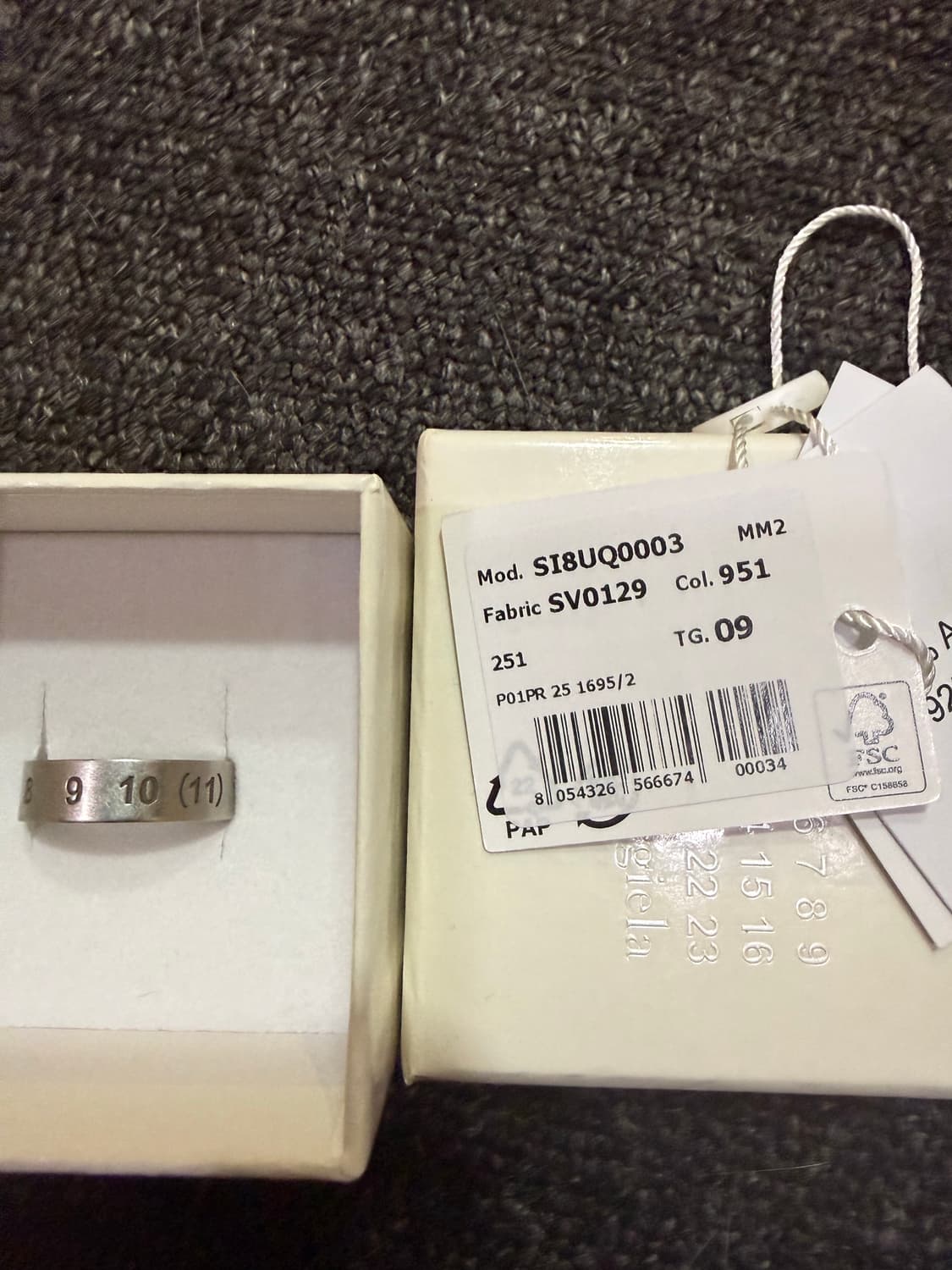 마르지엘라 뉴메리컬 밴드 실버링 상품이미지2