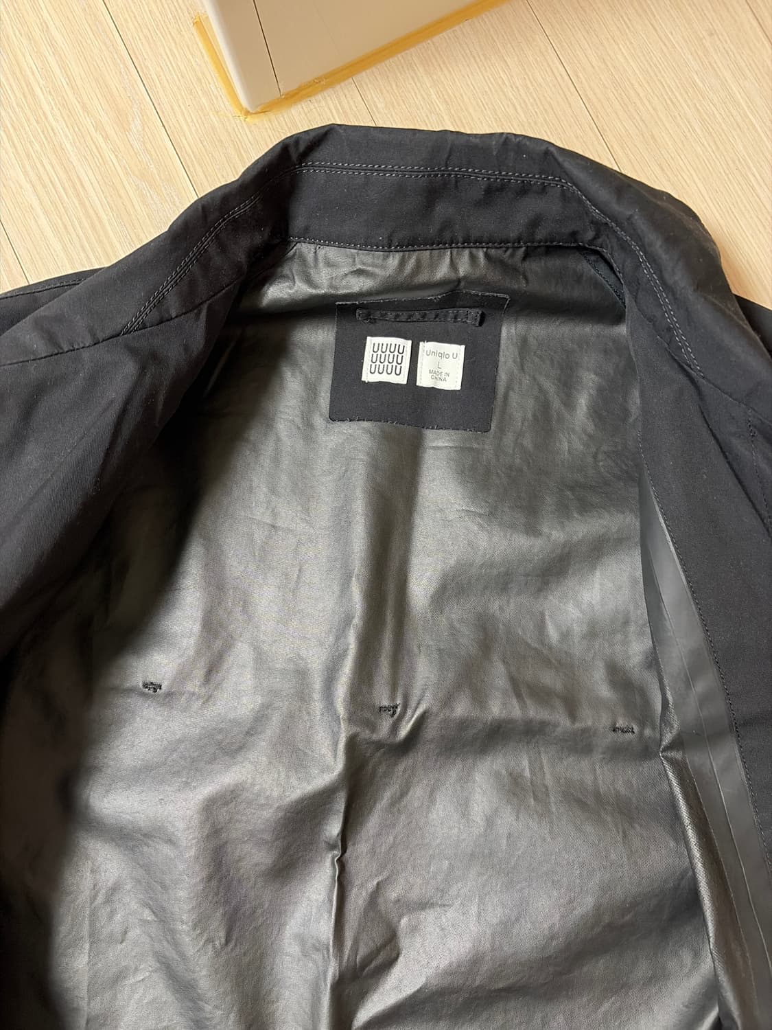 유니클로 U 17FW 블록테크 코트 L 상품이미지4