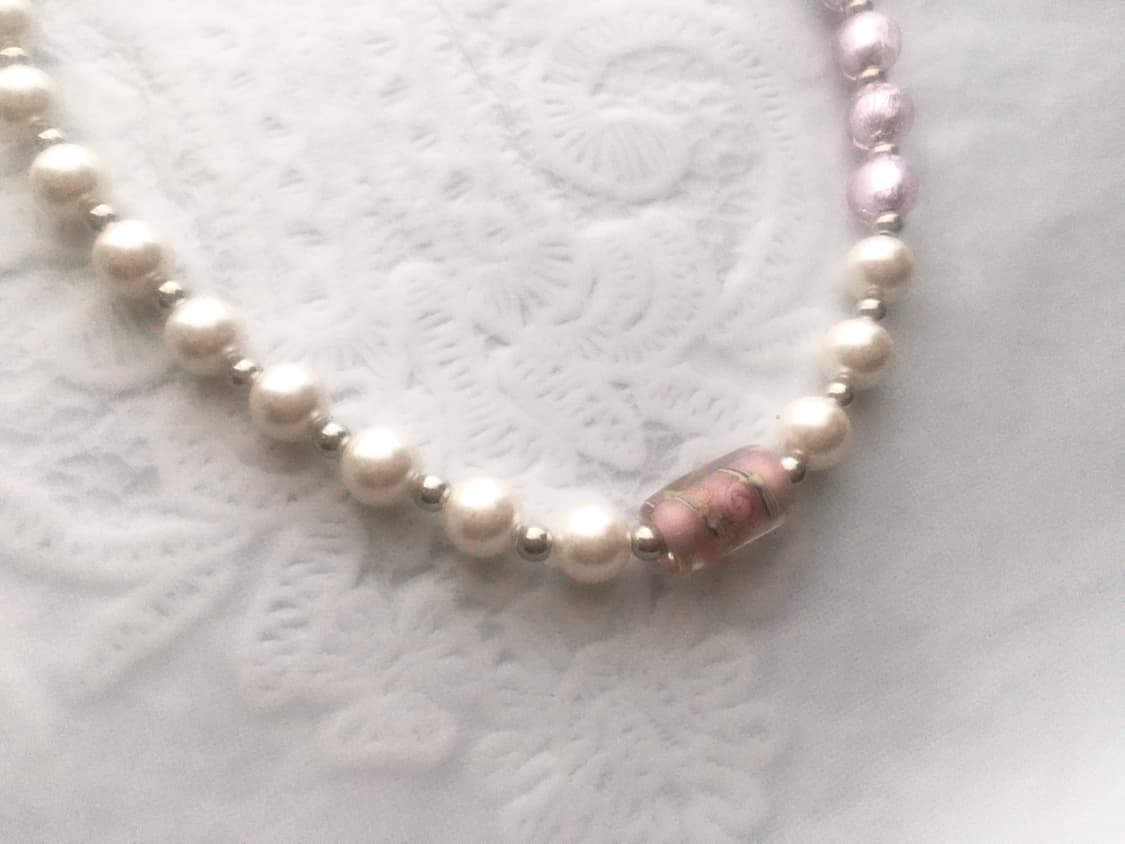 viburnum shop 오리엔탈 로즈 장미 목걸이 상품이미지2