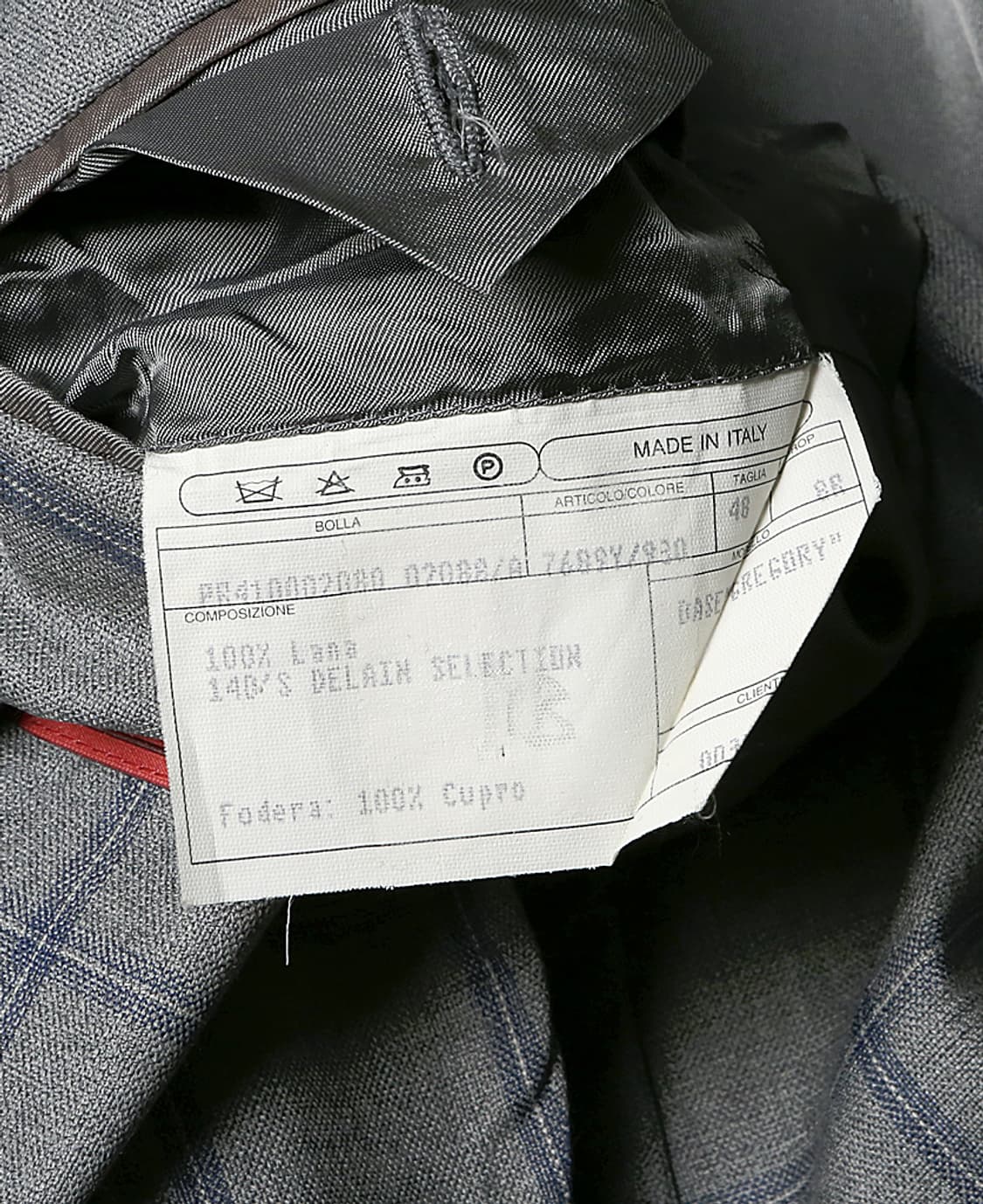 이자이아 [Isaia] 울 체크 하이클래스 나폴리 자켓 상품이미지7