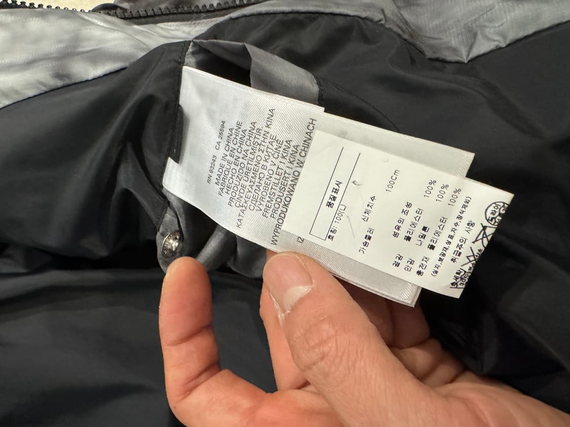 DIESEL 디젤 W-RALLE 스모크 립스탑 오버사이즈 패딩 L사이즈 상품이미지4