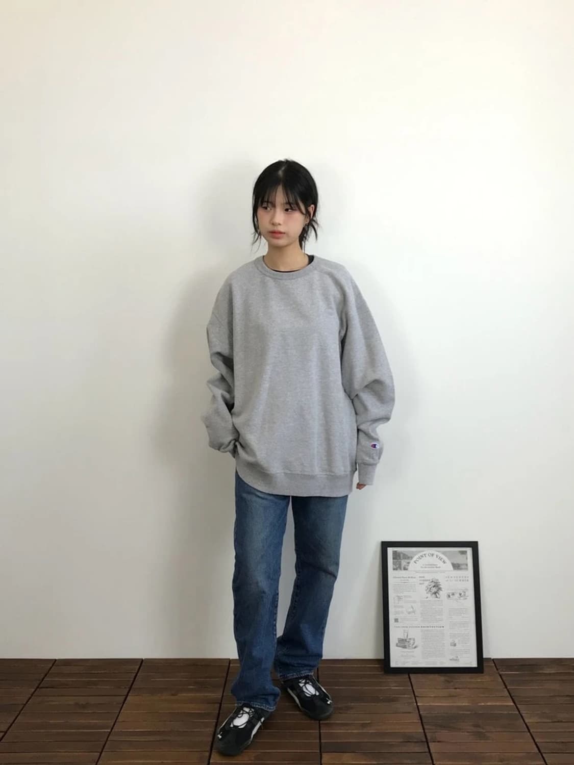 Champion Authentic Sweatshirt Gray 상품이미지1