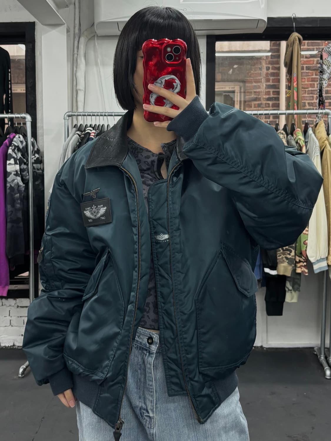 VTG 레더넥 MA-1 상품이미지1