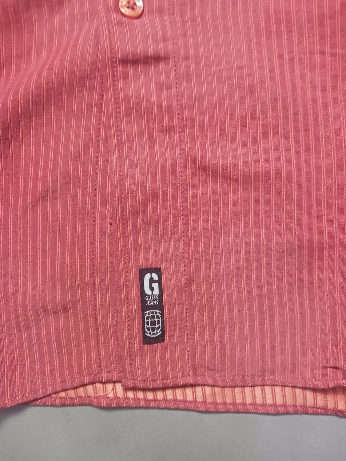 [XL] 게스 진스 형광 스프라이트 셔츠형 자켓 오버핏 상품이미지3