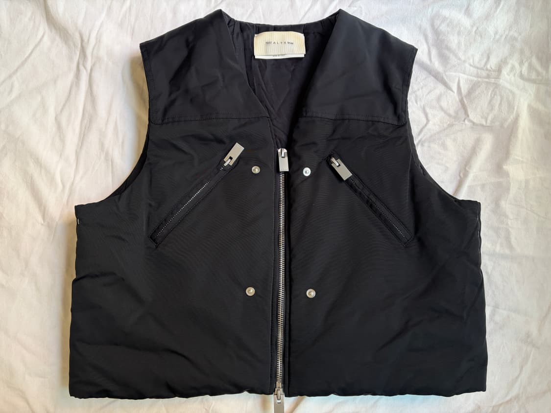 알릭스 집업 패딩 크롭 베스트 질레 블랙 ALYX  몽클레어 푸퍼 조끼 상품이미지1
