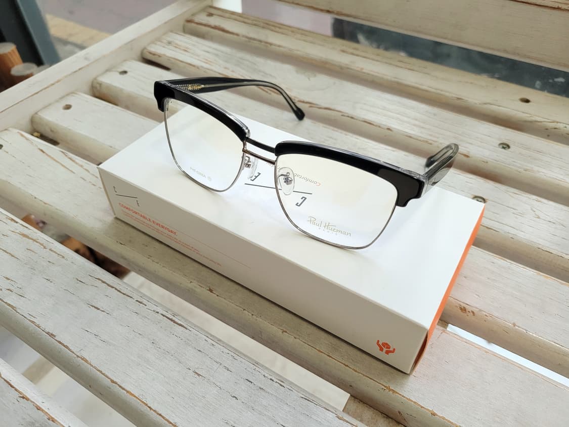 폴휴먼 안경 PHF-5268A 블랙실버하금테 안경 상품이미지1