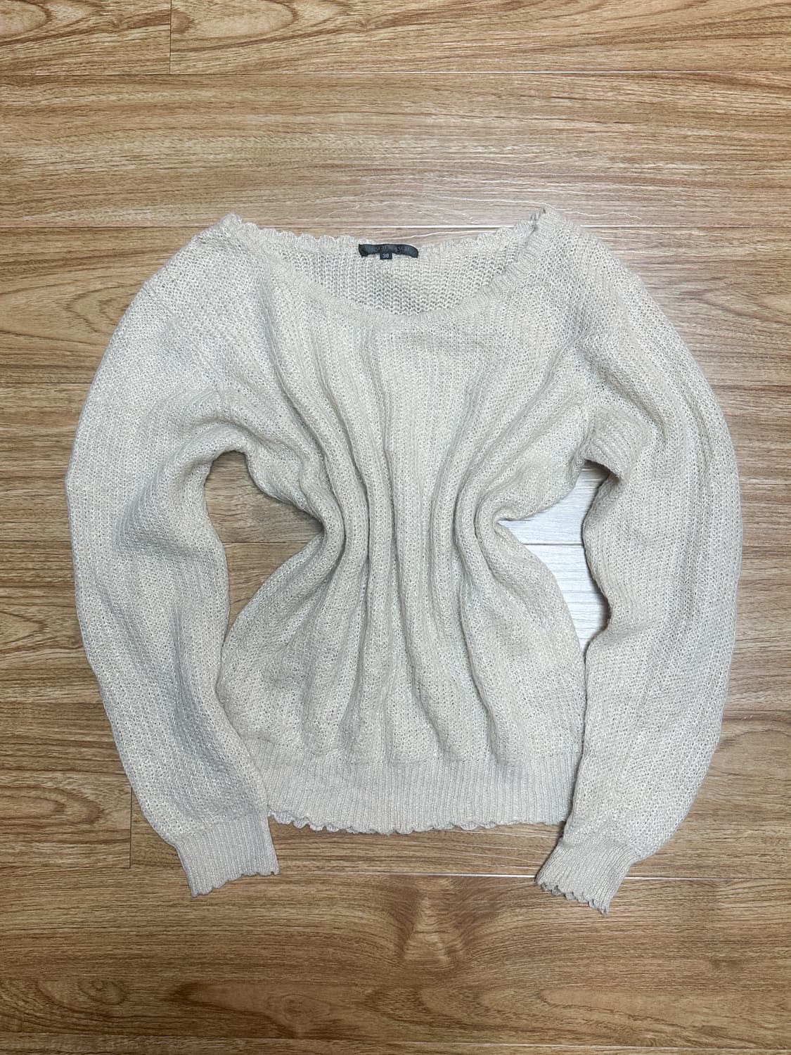 빈티지 리본 브라운 니트 히메갸루 로걀 라떼 히메카지 헤이세이 모리걸 상품이미지2