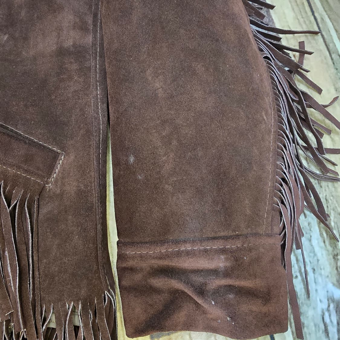 70s 빈티지 스웨이드 웨스턴 테슬자켓 프린지 상품이미지4