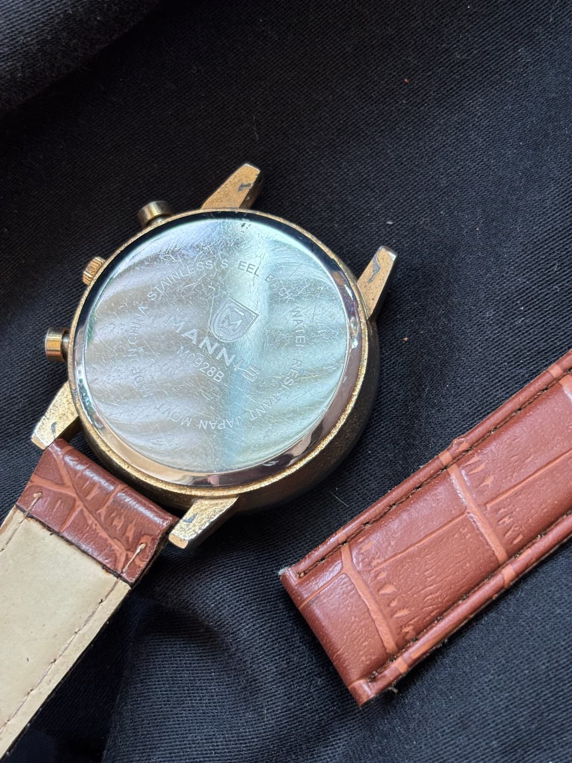 vintage mannis leather band watch 상품이미지4