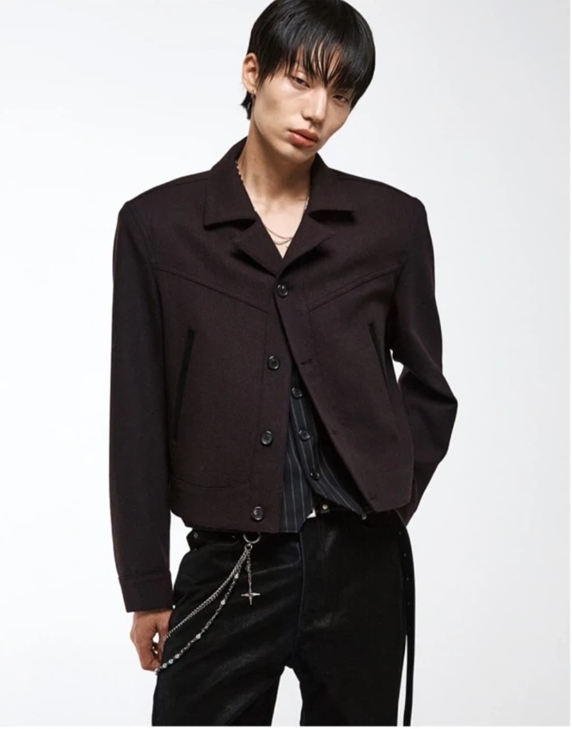 2)알렌느 헤링본 크롭 자켓 상품이미지1