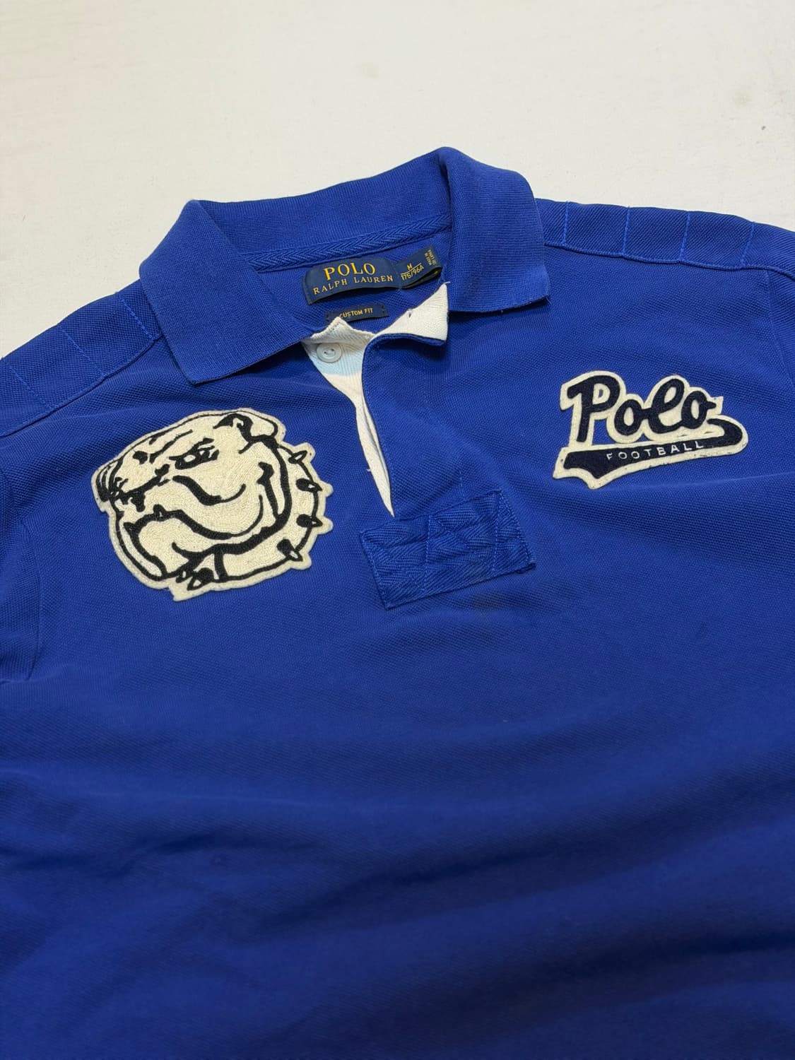 폴로 랄프로렌 치프키프 불독패치 럭비 카라티 블루 상품이미지2