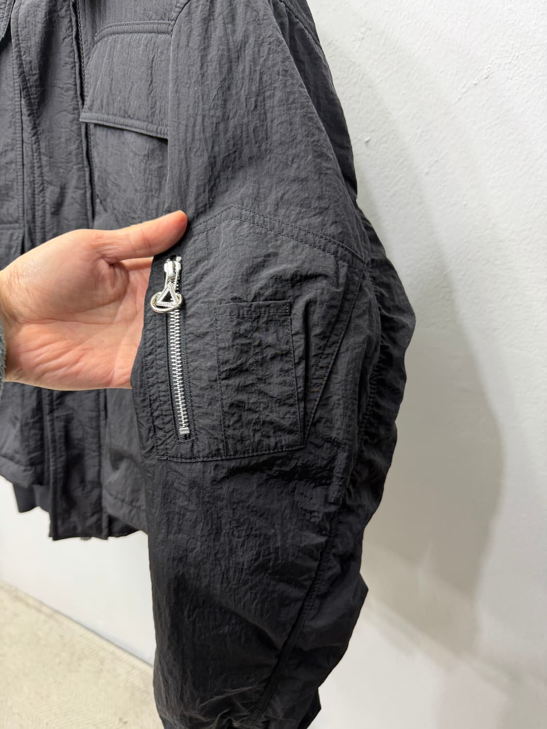 정품) 솔리드옴므 22ss 이중 나일론 마원 자켓 52(110) 상품이미지2