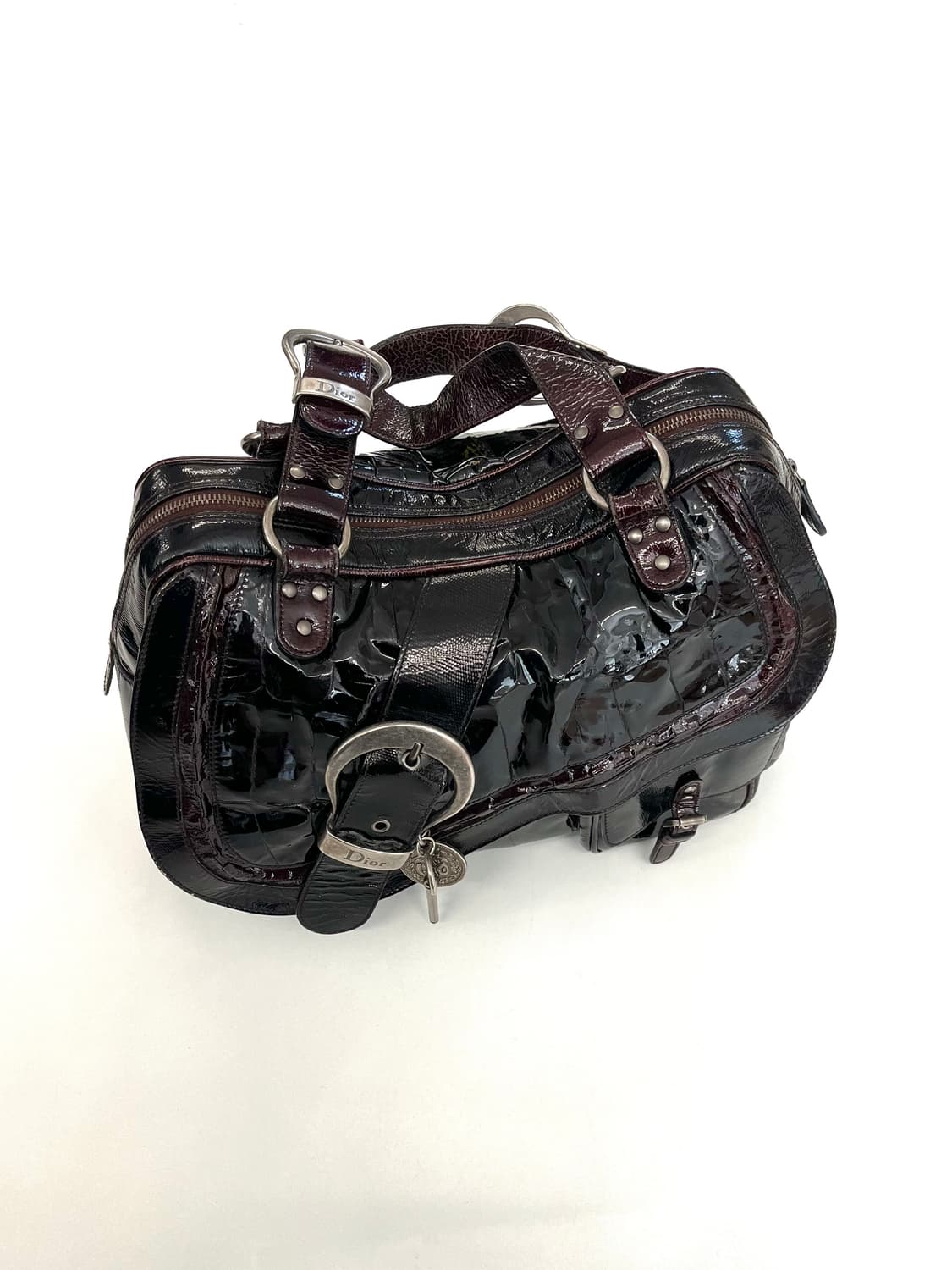 크리스찬 디올 2006 존갈리아노 페이던트 레더 가우초백 상품이미지5