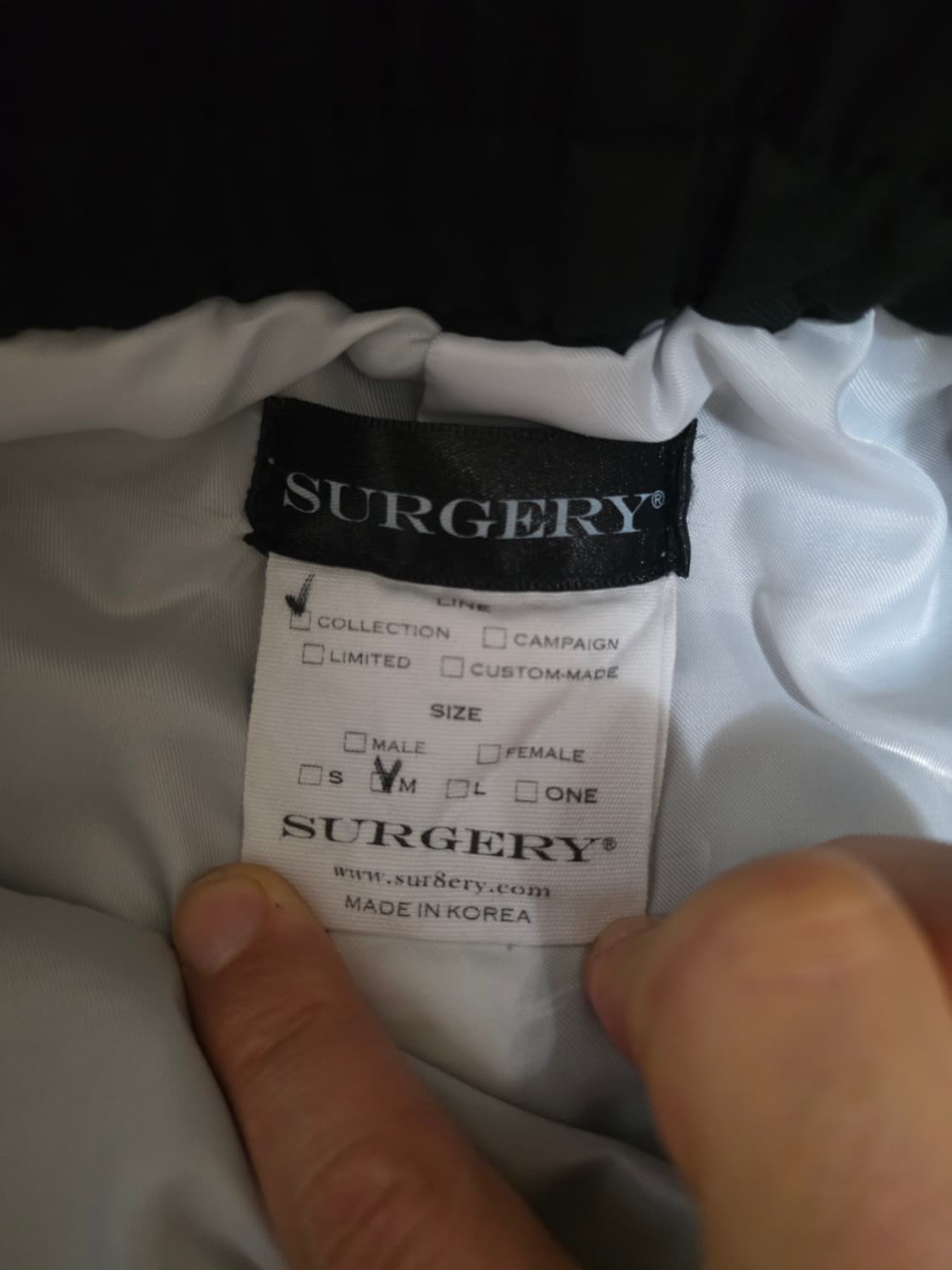 SURGERY BAJI Black/White 써저리 팬츠 블랙 화이트 M 상품이미지10