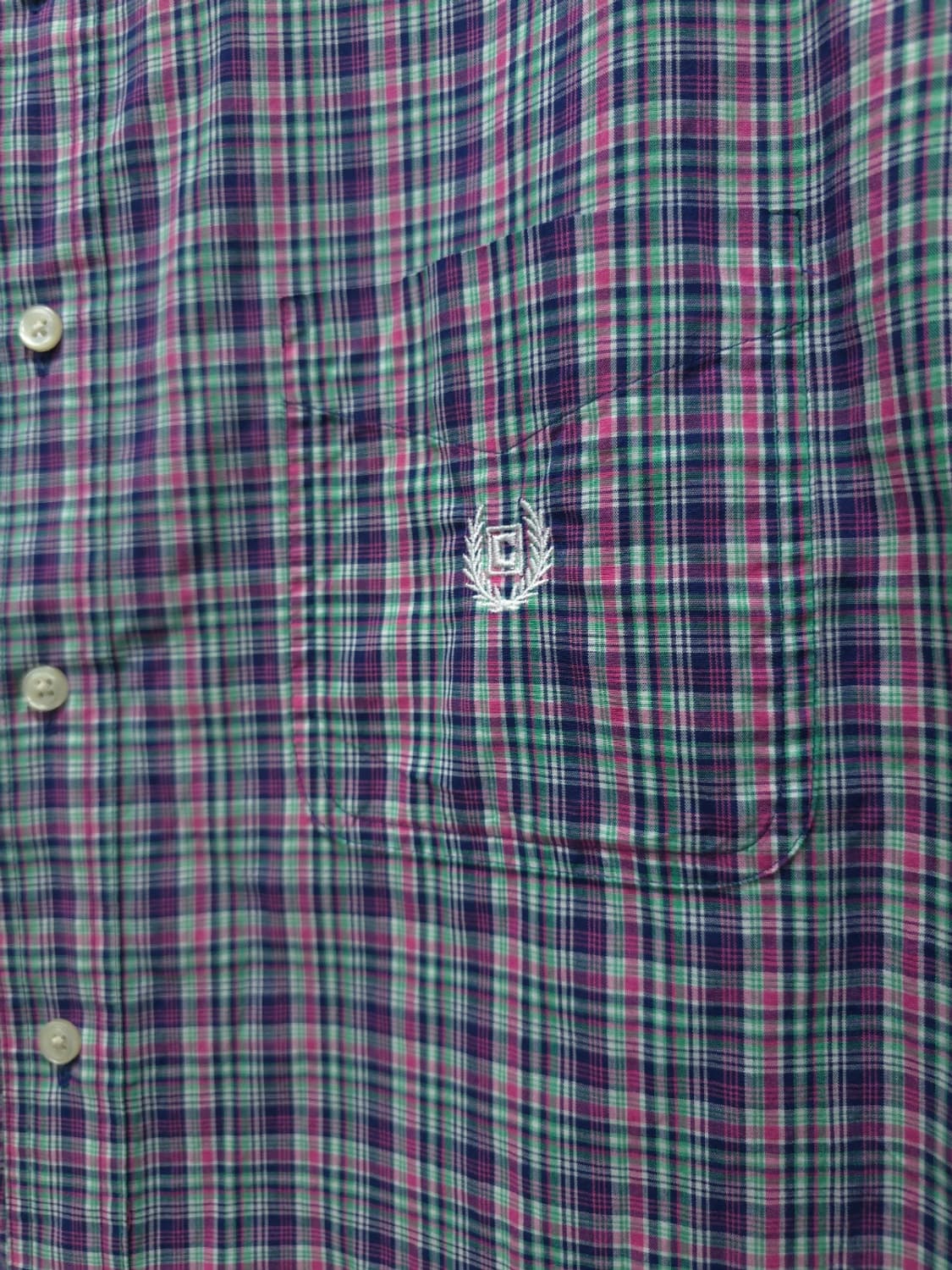 챕스 체크 패턴 버튼다운 빅셔츠(~110) 상품이미지4