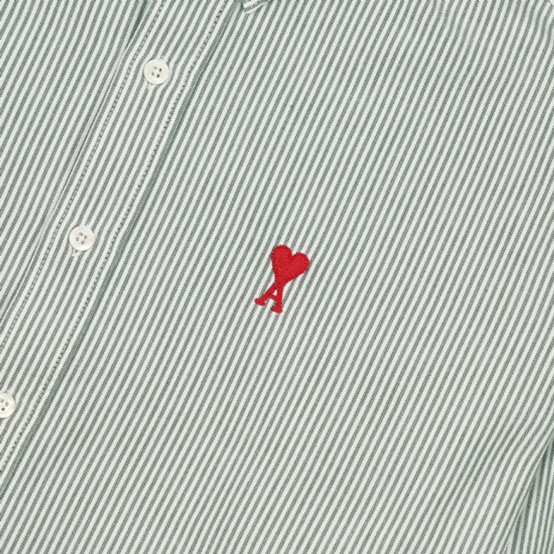 Ami 아미 스몰 하트 스트라이프 옥스포드 셔츠  상품이미지9