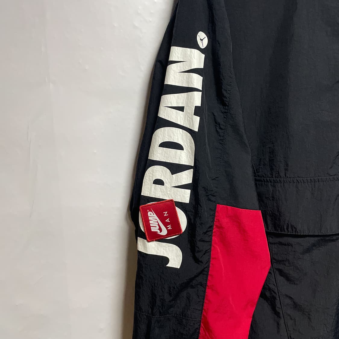나이키 조던 점프맨 블랙/레드 나일론 아노락 후드 상품이미지3