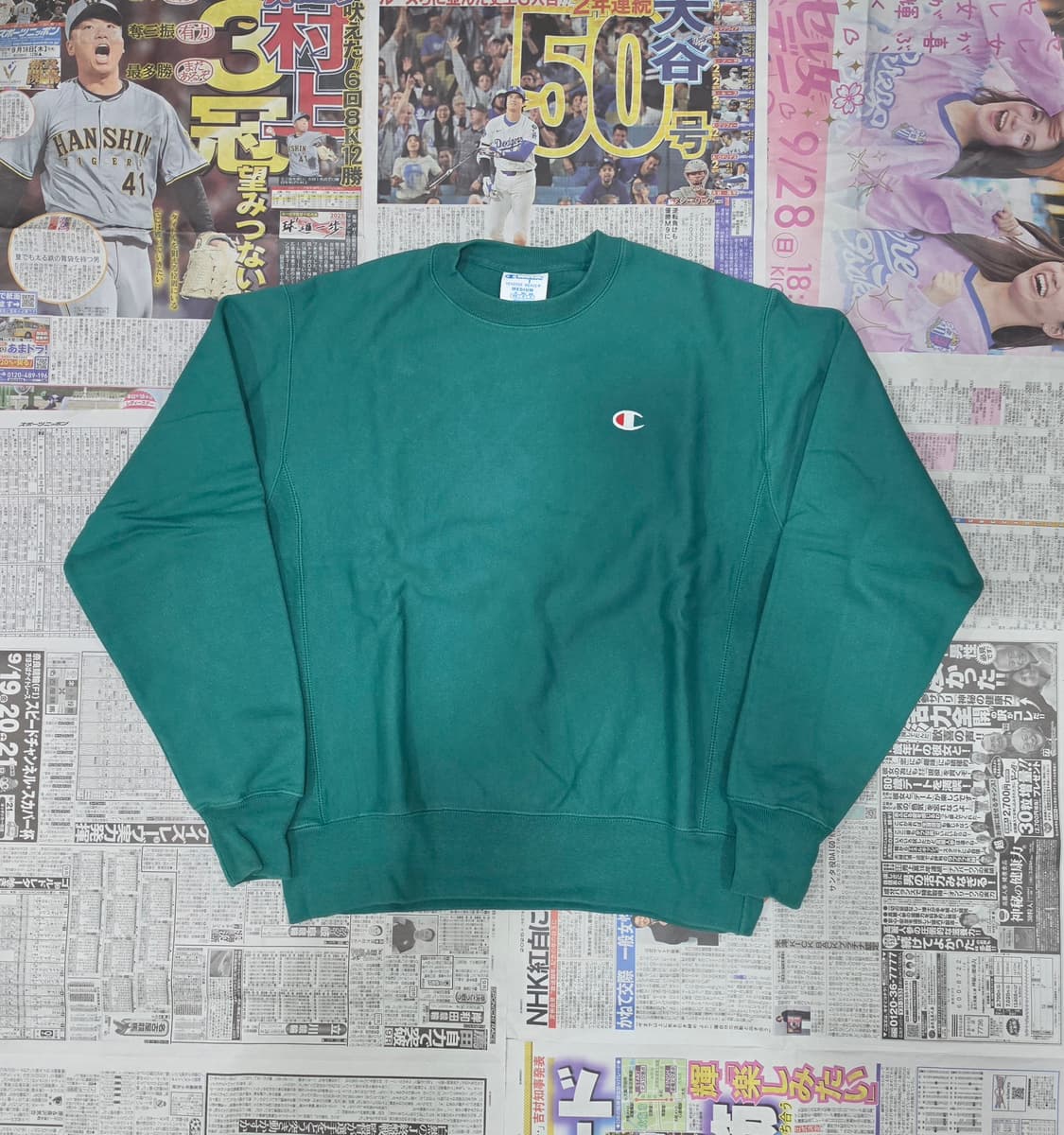 Champion 블루택 Reverse Weave 맨투맨 M 상품이미지2