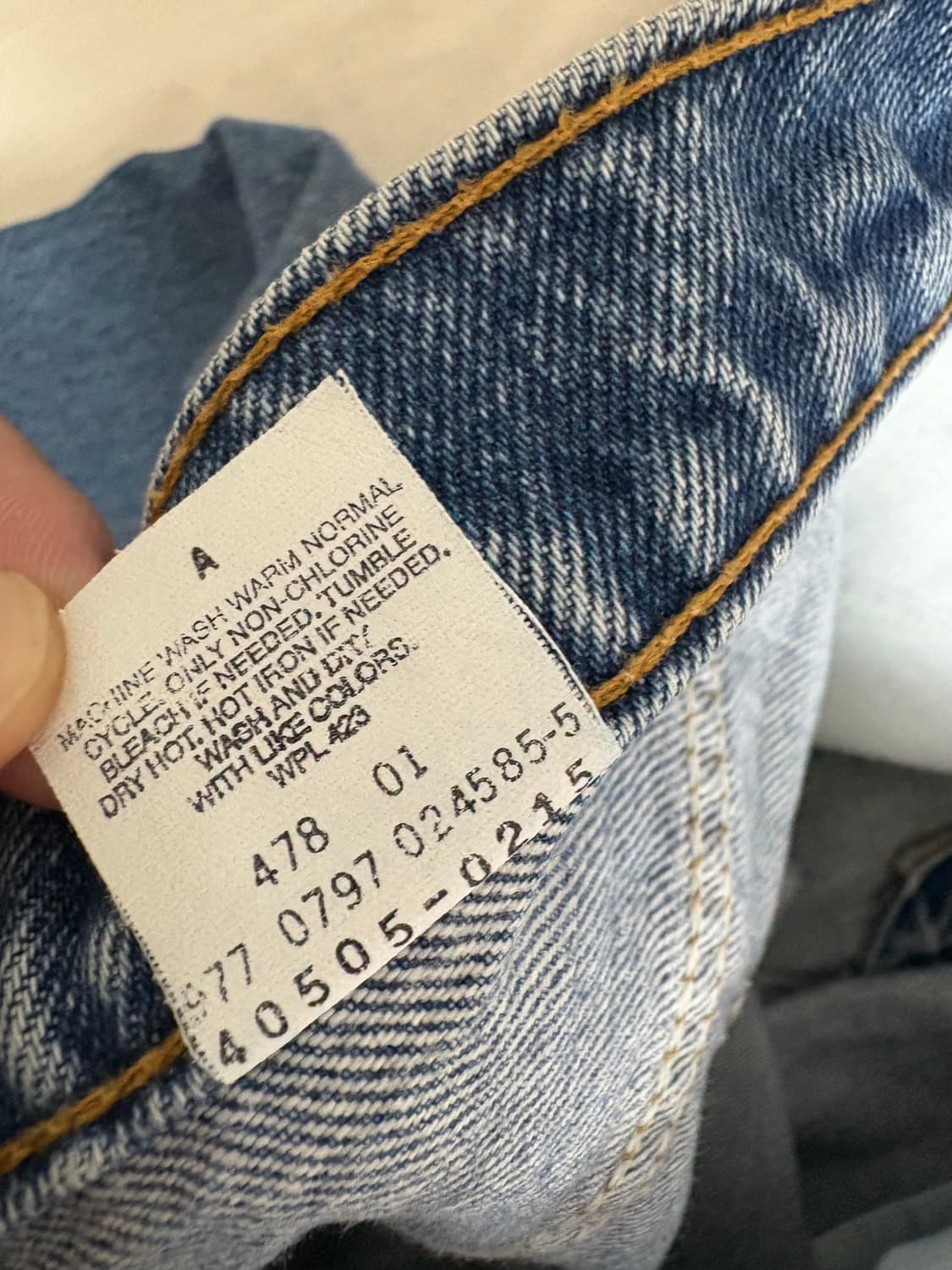 90s Levis 리바이스 505 오렌지텝 W34 L32 상품이미지6