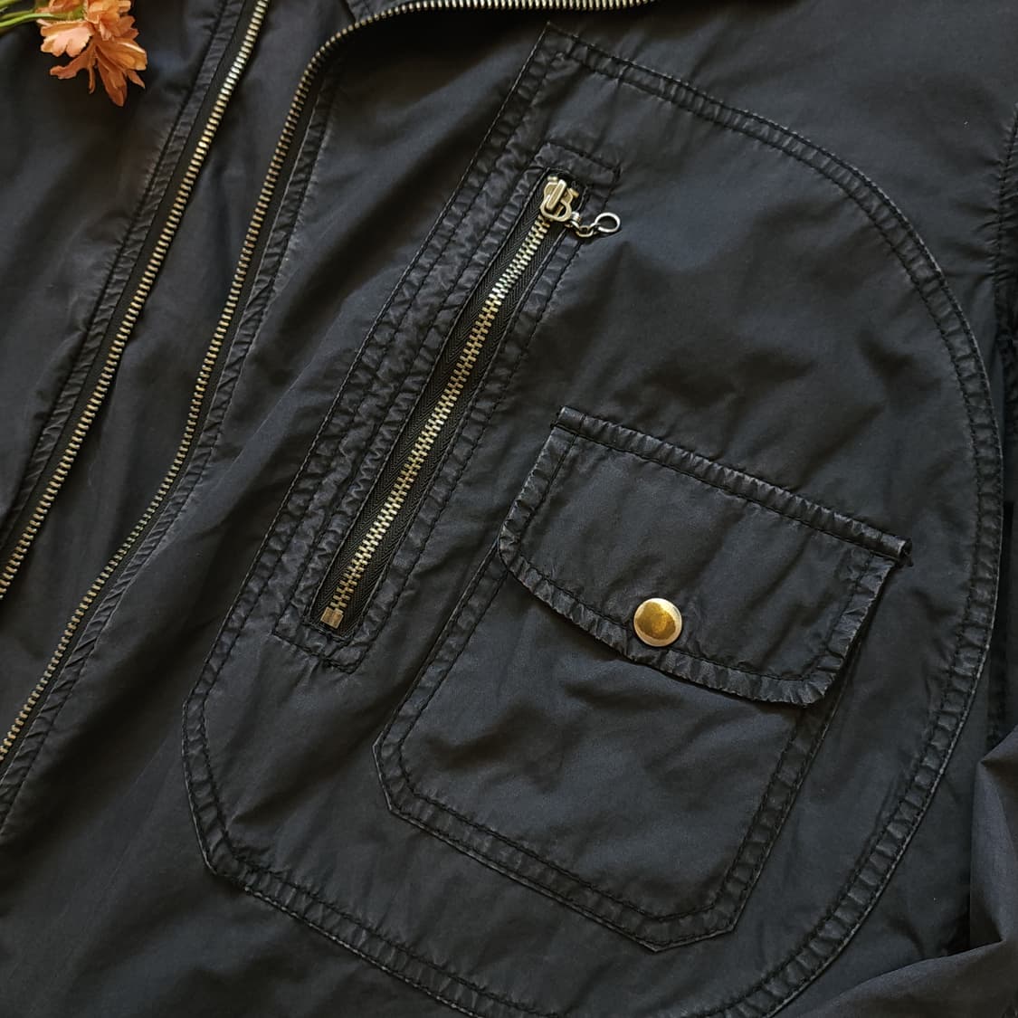 폴로 진스 바이커 자켓 라이더 자켓 코튼 L 상품이미지6