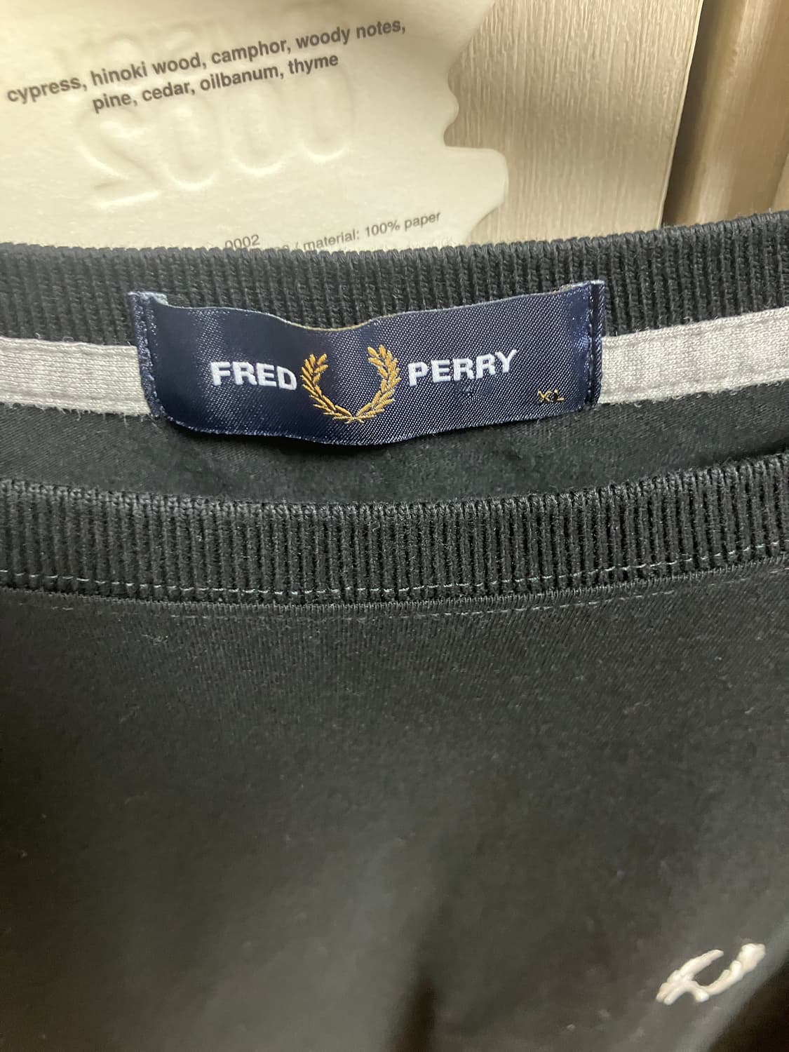 (XL) 프레드페리 반팔 티 블랙 상품이미지2