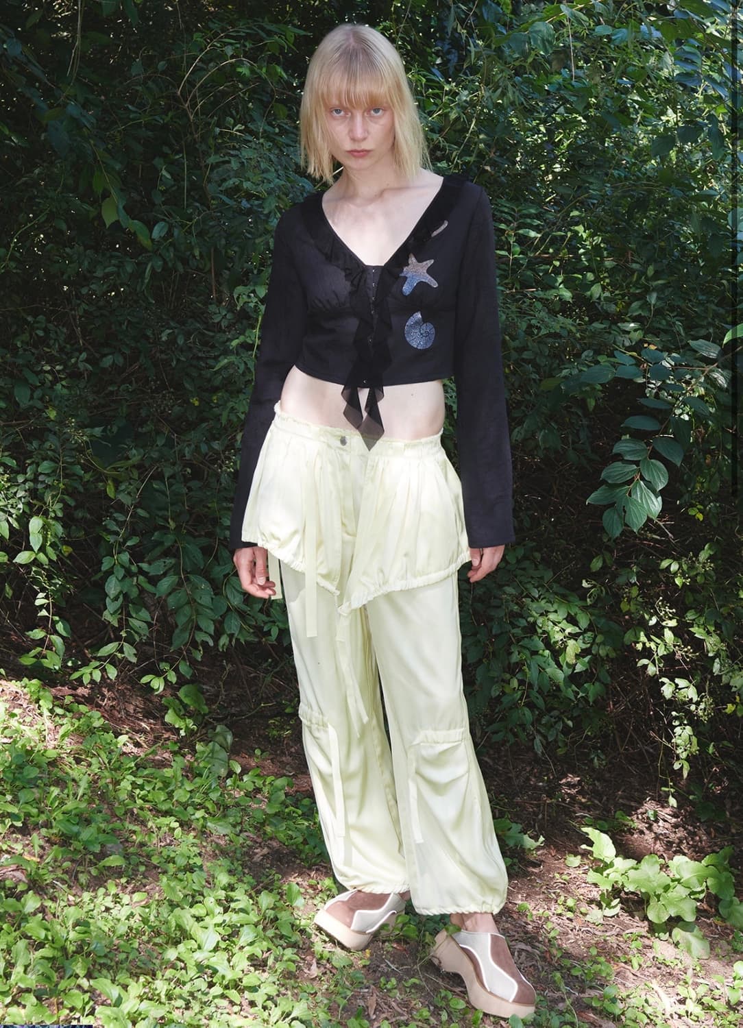 더오픈프로덕트(OPEN YY)세틴 카고 팬츠_Yellow 상품이미지1