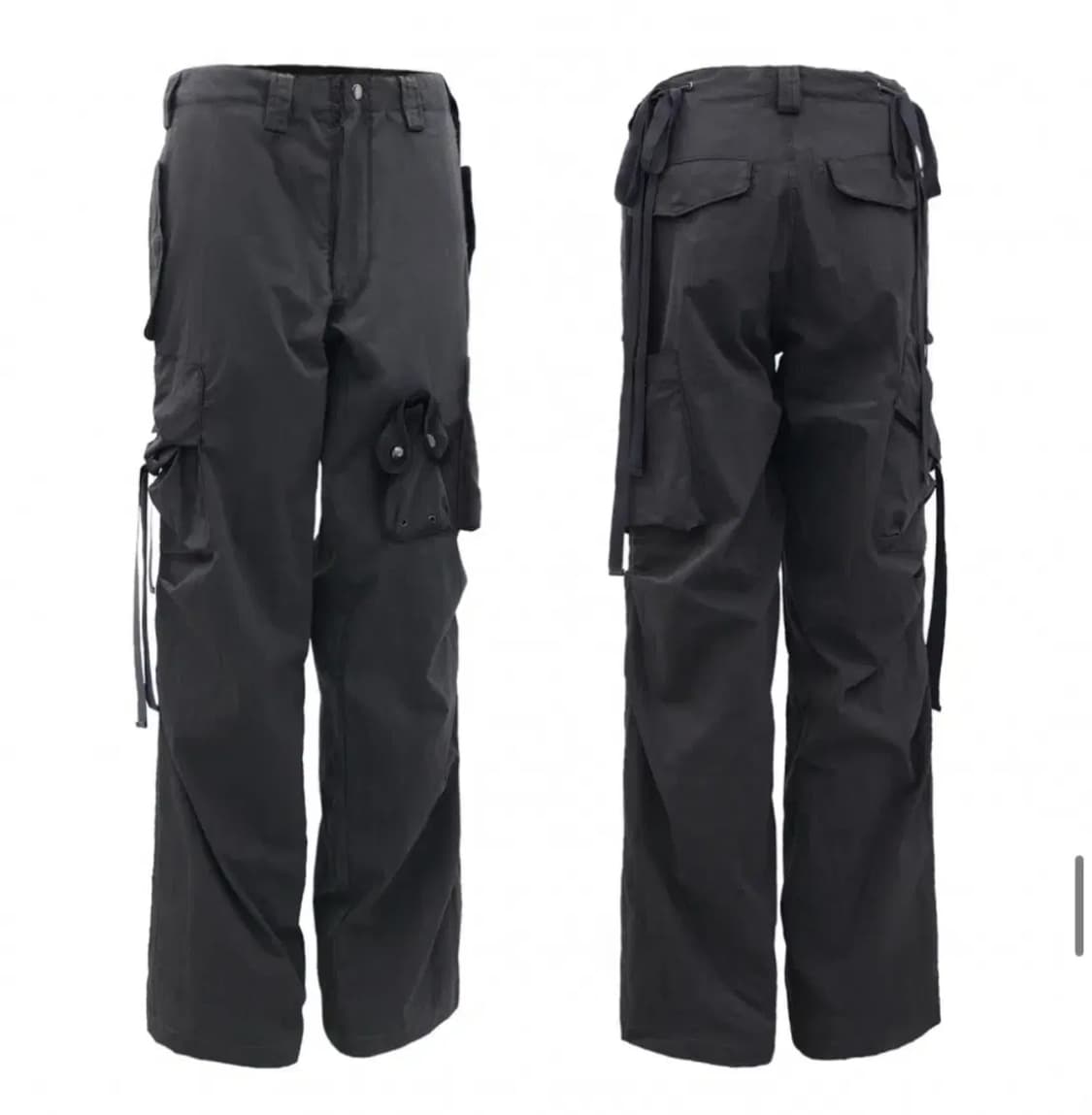 Nache Strap Cargo Pants (Unisex)Charcoal 상품이미지1