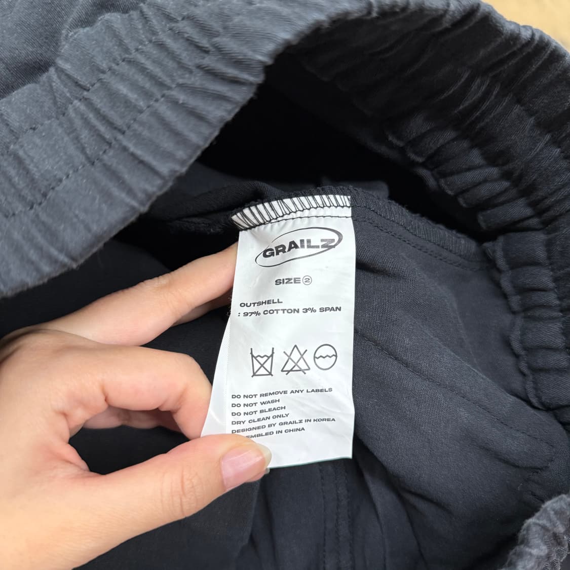 [정품/2사이즈] 그레일즈 블랙 포켓 카고 팬츠 b14 상품이미지5