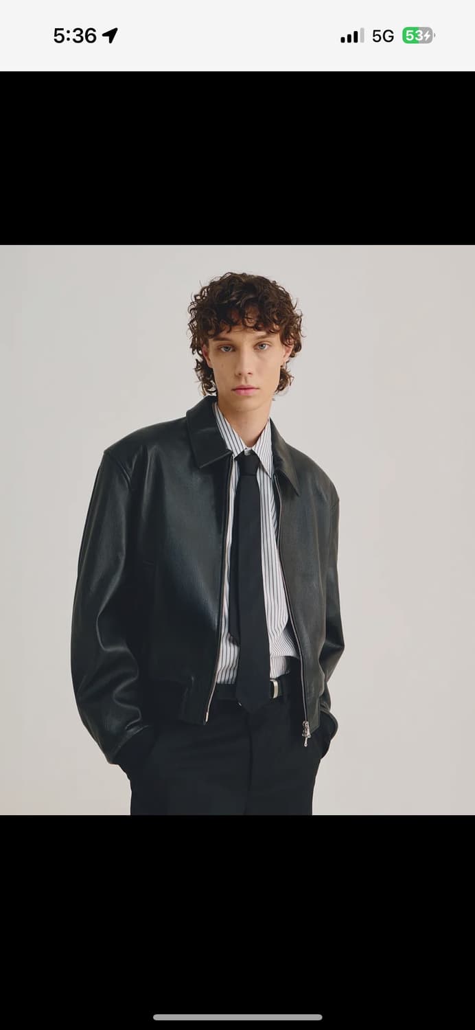 엘무드 세레니티 고트 레더 블루종 46 사이즈 상품이미지1