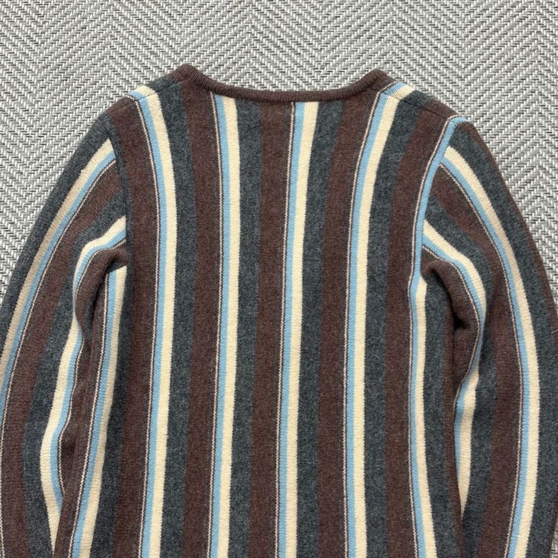 시스템 스트라이프 니트집업 v1920 상품이미지4