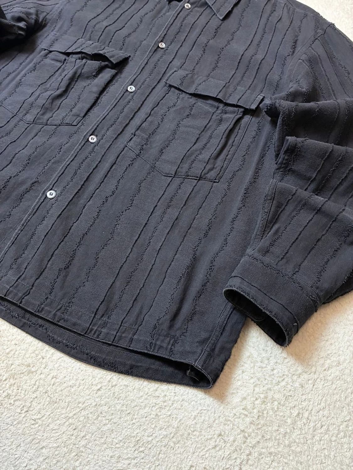 언어펙티드 22ss 코튼 빈티지드 셔츠 PN6366    상품이미지3