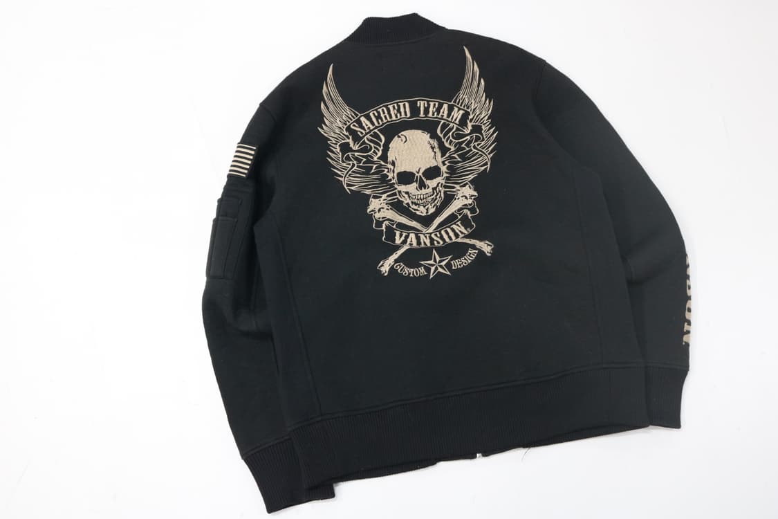 밴슨 자수 블루종 상품이미지2