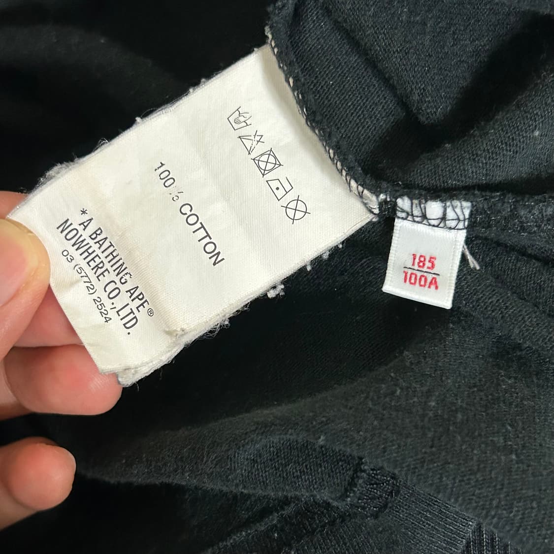 BAPE 베이프 에이프 나우 문페이스 반팔 티셔츠 블랙 XL  상품이미지9