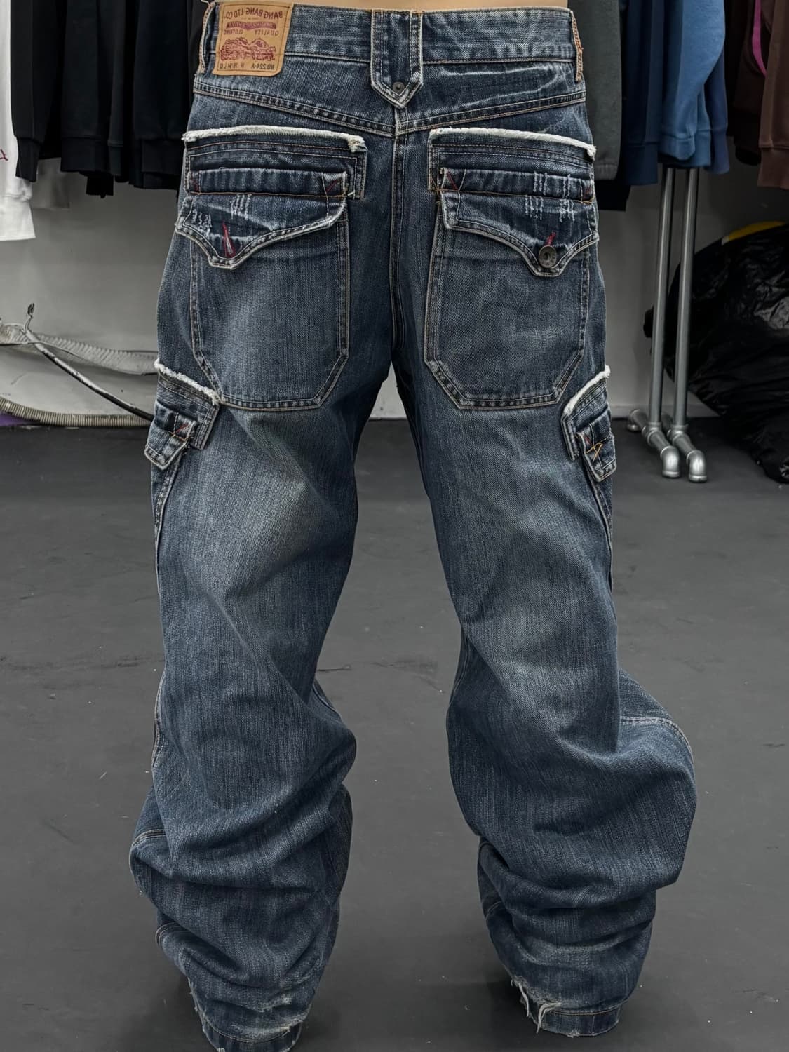 VTG 워시드 데님 카고팬츠 상품이미지4