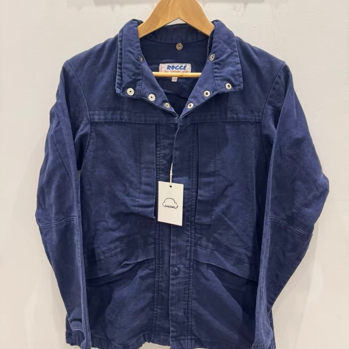 50s-80s 프렌치 워크자켓 (선 페이드 / 스탠드 카라) 상품이미지1