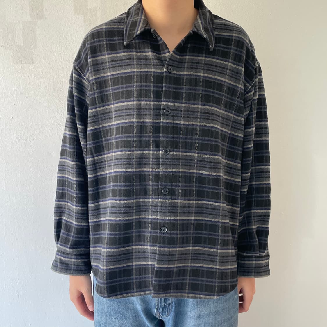 빔즈 오버사이즈 플란넬 셔츠 상품이미지1
