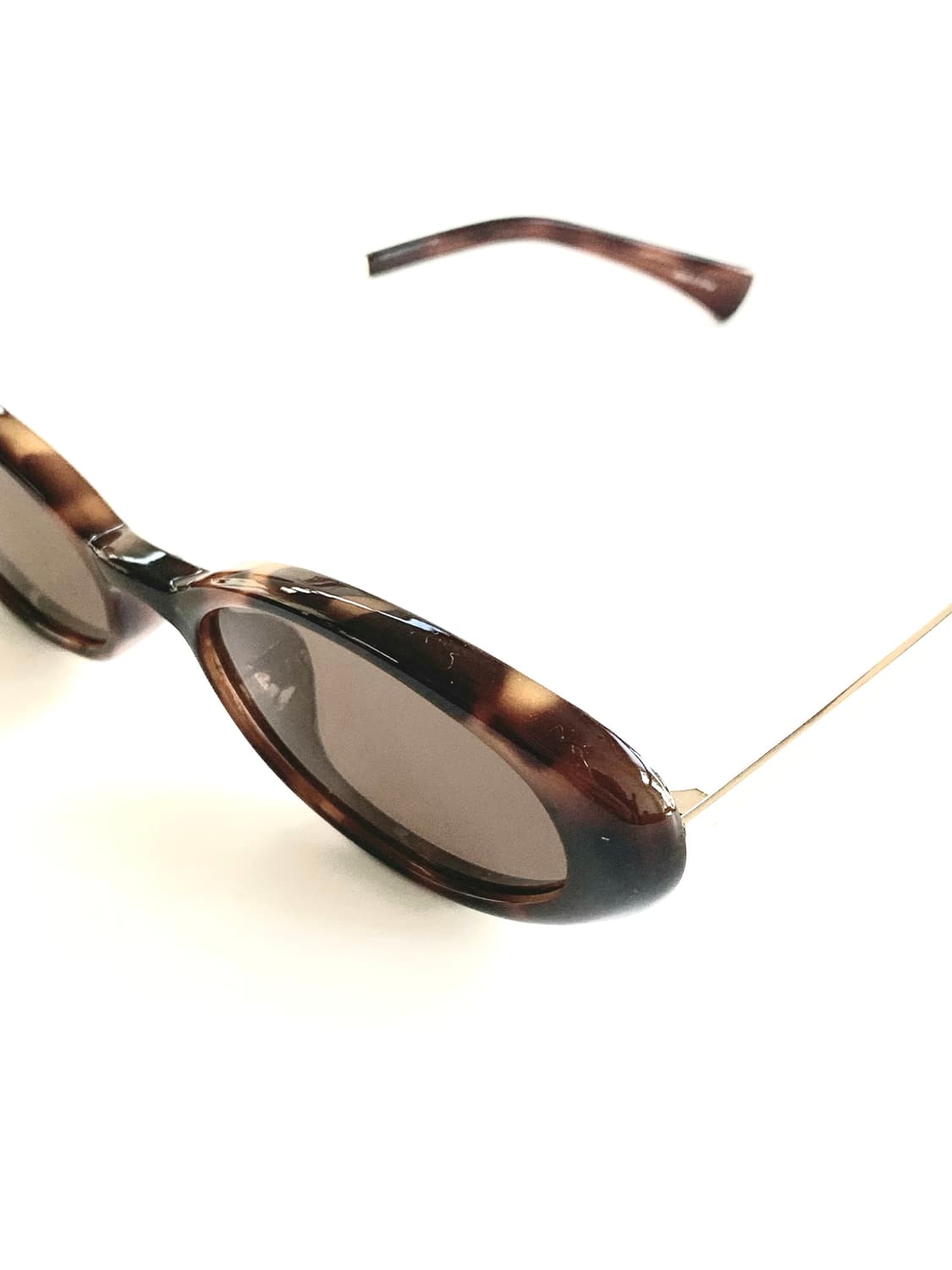 레트로 긱시크 오벌 브라운 호피 선글라스 상품이미지6